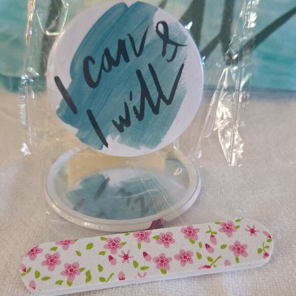 "I CAN & I WILL " Inspirational/Motivational Canvas Gift Set (Teal) - Picture 4 of 8